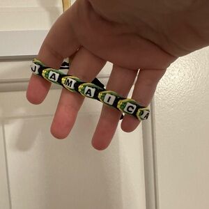 Jamaica Green and Yellow Adjustable Bracelet